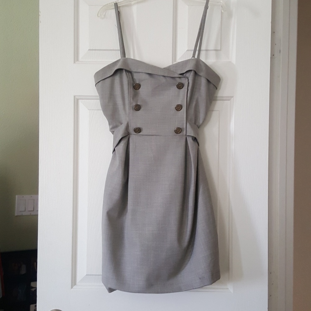 Grey mini dress